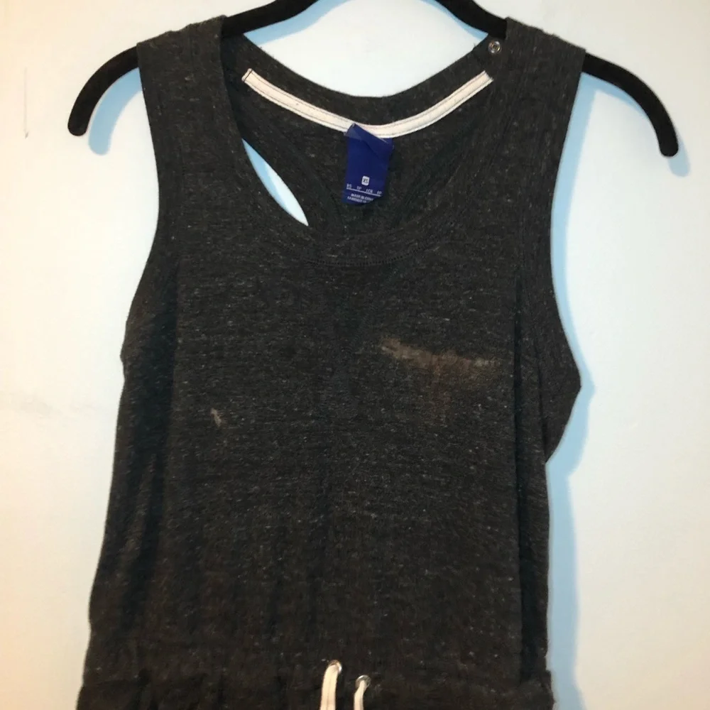 Nike “Just Do It” Dark Gray Sleeveless Romper Size XS